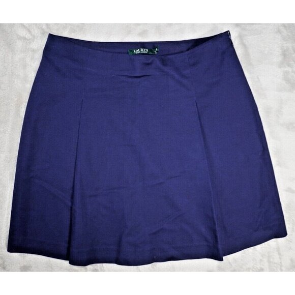 Lauren Ralph Lauren Dresses & Skirts - Lauren Ralph Lauren Women's Navy A-Line Skirt - Size 10